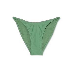 Xhilaration Women's Swimsuit Medium Bikini Bottom  Forest Green.